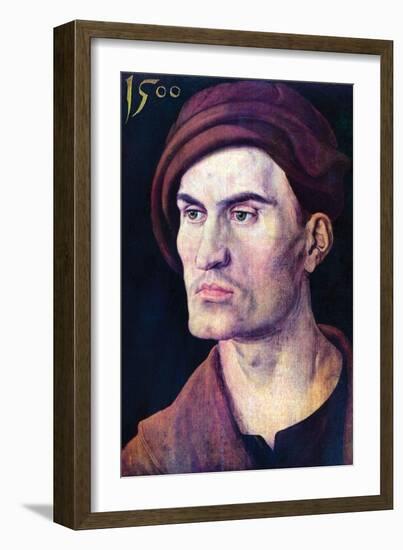 Portrait of a Young Man-Albrecht Dürer-Framed Art Print