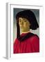 Portrait of a Young Man-Sandro Botticelli-Framed Premium Giclee Print