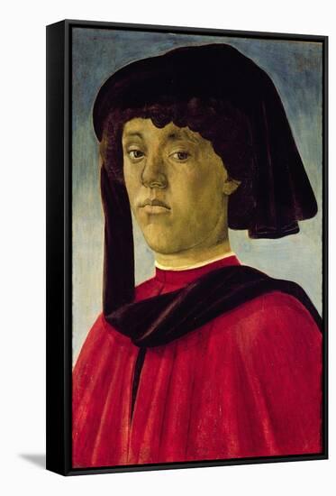 Portrait of a Young Man-Sandro Botticelli-Framed Stretched Canvas