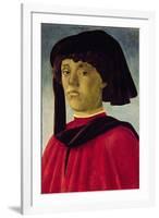Portrait of a Young Man-Sandro Botticelli-Framed Giclee Print