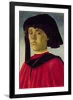 Portrait of a Young Man-Sandro Botticelli-Framed Giclee Print