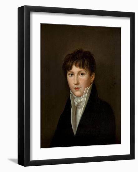 Portrait of a Young Man-Louis Leopold Boilly-Framed Giclee Print