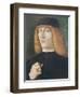 Portrait of a Young Man-Gentile Bellini-Framed Giclee Print