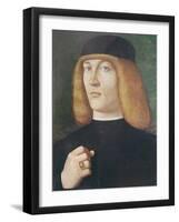 Portrait of a Young Man-Gentile Bellini-Framed Giclee Print