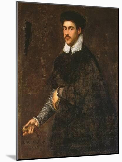 Portrait of a Young Man-Jacopo Robusti Tintoretto-Mounted Giclee Print