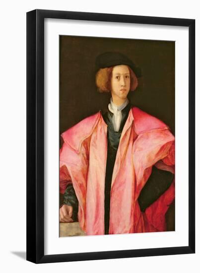 Portrait of a Young Man-Jacopo Pontormo-Framed Giclee Print