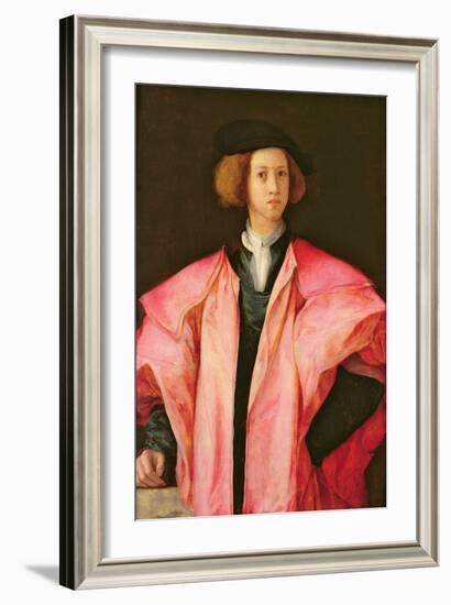 Portrait of a Young Man-Jacopo Pontormo-Framed Giclee Print