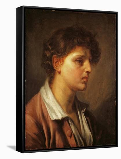 Portrait of a Young Man-Jean-Baptiste Greuze-Framed Stretched Canvas