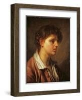 Portrait of a Young Man-Jean-Baptiste Greuze-Framed Giclee Print