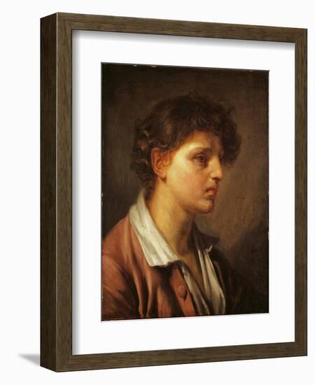 Portrait of a Young Man-Jean-Baptiste Greuze-Framed Giclee Print