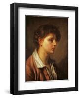 Portrait of a Young Man-Jean-Baptiste Greuze-Framed Giclee Print