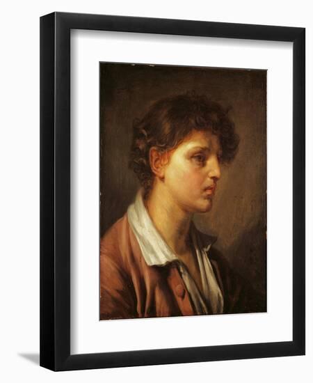 Portrait of a Young Man-Jean-Baptiste Greuze-Framed Giclee Print