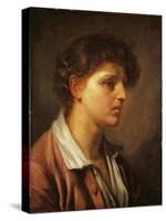 Portrait of a Young Man-Jean-Baptiste Greuze-Stretched Canvas