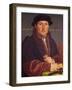 Portrait of a Young Merchant (Supposedly Hans Von Muffel from Nuremberg)-Hans Holbein the Younger-Framed Giclee Print