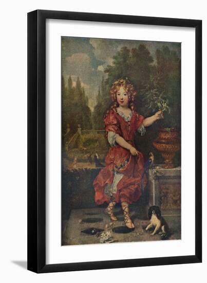 'Portrait of a Young Princess', c1688-1723 (c1927)-Constantin Netscher-Framed Giclee Print