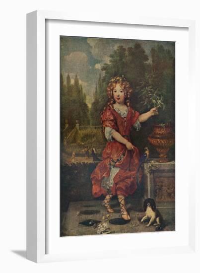 'Portrait of a Young Princess', c1688-1723 (c1927)-Constantin Netscher-Framed Giclee Print