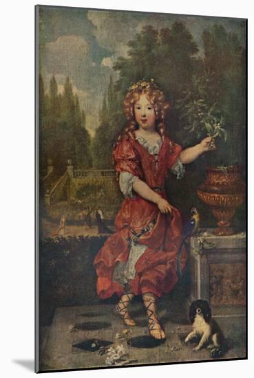 'Portrait of a Young Princess', c1688-1723 (c1927)-Constantin Netscher-Mounted Giclee Print