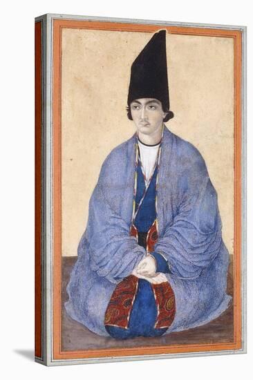 Portrait of a Young Qajar Prince, C.1850-null-Stretched Canvas