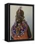 Portrait of a Young Samburu Woman in Traditional Dress and Jewellery, East Africa, Africa-Liba Taylor-Framed Stretched Canvas