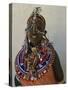 Portrait of a Young Samburu Woman in Traditional Dress and Jewellery, East Africa, Africa-Liba Taylor-Stretched Canvas