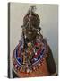 Portrait of a Young Samburu Woman in Traditional Dress and Jewellery, East Africa, Africa-Liba Taylor-Stretched Canvas