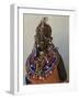 Portrait of a Young Samburu Woman in Traditional Dress and Jewellery, East Africa, Africa-Liba Taylor-Framed Photographic Print