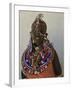 Portrait of a Young Samburu Woman in Traditional Dress and Jewellery, East Africa, Africa-Liba Taylor-Framed Photographic Print