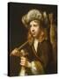 Portrait of a Young Sportsman-Wallerant Vaillant-Stretched Canvas