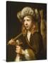 Portrait of a Young Sportsman-Wallerant Vaillant-Stretched Canvas