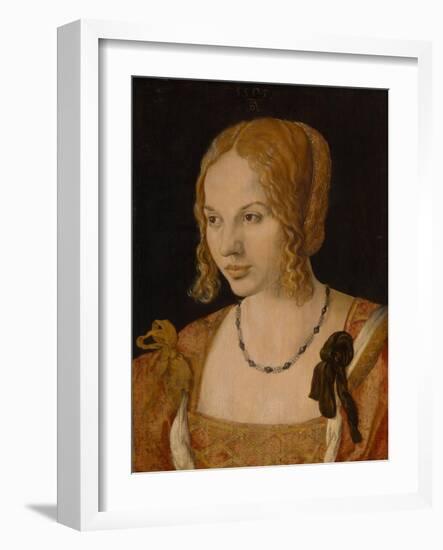 Portrait of a Young Venetian Woman, 1505-Albrecht Dürer-Framed Giclee Print