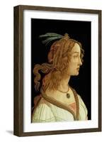 Portrait of a Young Woman, 1485-Sandro Botticelli-Framed Giclee Print