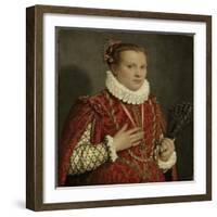 Portrait of a Young Woman, 1560-1578-Giovan Battista Moroni-Framed Giclee Print