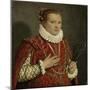 Portrait of a Young Woman, 1560-1578-Giovan Battista Moroni-Mounted Giclee Print