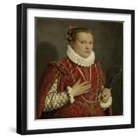 Portrait of a Young Woman, 1560-78-Giovanni Battista Moroni-Framed Giclee Print