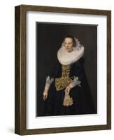 Portrait of a Young Woman, 1632-Nicolaes Eliasz-Framed Giclee Print