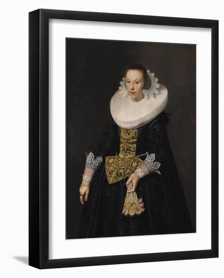 Portrait of a Young Woman, 1632-Nicolaes Eliasz-Framed Giclee Print