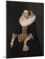 Portrait of a Young Woman, 1632-Nicolaes Eliasz-Mounted Giclee Print