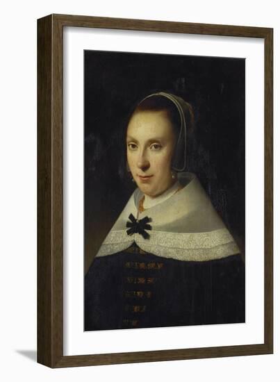 Portrait of a Young Woman, 1654-Anthonie Palamedesz-Framed Giclee Print