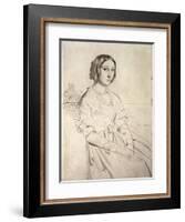 Portrait of a Young Woman, 1841-Theodore Chasseriau-Framed Giclee Print