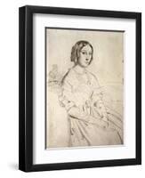 Portrait of a Young Woman, 1841-Theodore Chasseriau-Framed Giclee Print