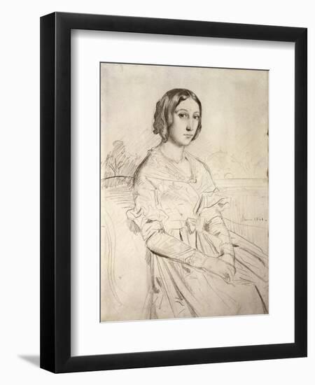 Portrait of a Young Woman, 1841-Theodore Chasseriau-Framed Giclee Print