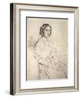 Portrait of a Young Woman, 1841-Theodore Chasseriau-Framed Giclee Print