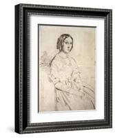 Portrait of a Young Woman, 1841-Theodore Chasseriau-Framed Giclee Print