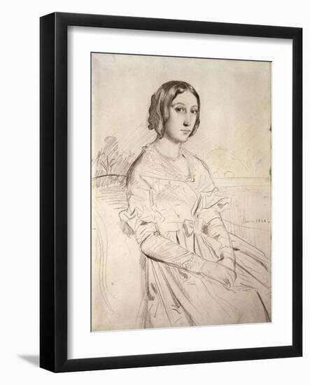Portrait of a Young Woman, 1841-Theodore Chasseriau-Framed Giclee Print