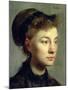 Portrait of a Young Woman, 1867-Edgar Degas-Mounted Giclee Print