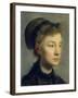 Portrait of a Young Woman. 1867-Edgar Degas-Framed Art Print