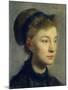 Portrait of a Young Woman. 1867-Edgar Degas-Mounted Art Print