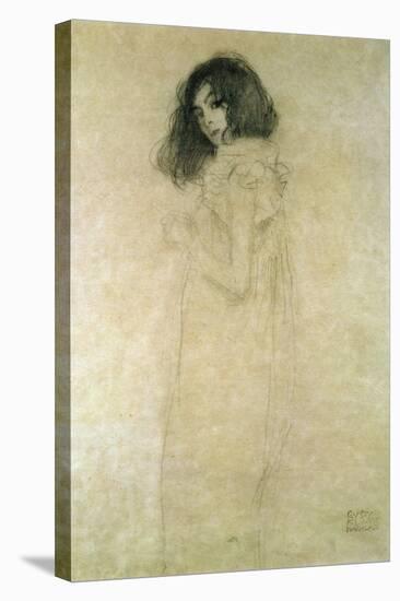 Portrait of a Young Woman, 1896-97-Gustav Klimt-Stretched Canvas