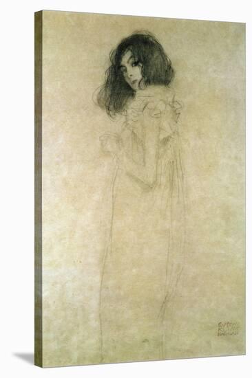 Portrait of a Young Woman, 1896-97-Gustav Klimt-Stretched Canvas
