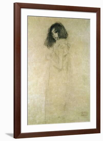 Portrait of a Young Woman, 1896-97-Gustav Klimt-Framed Giclee Print